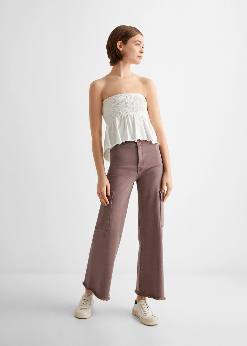 cargo culotte pants