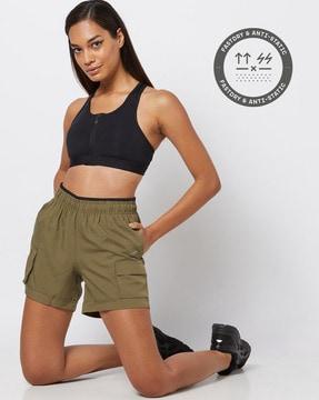 cargo high-waist shorts