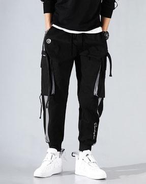 cargo joggers with contrast panels