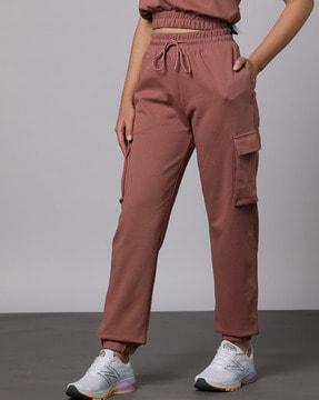 cargo joggers with elasticated drawstring waist