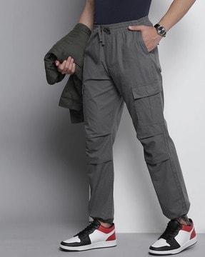 cargo pants with drawstring waist