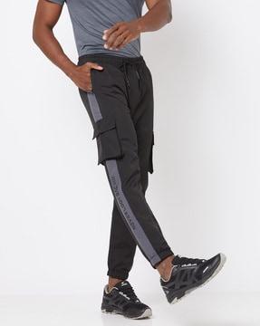 cargo pants with elasticated drawstring waist