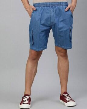 cargo shorts with elasticated waist