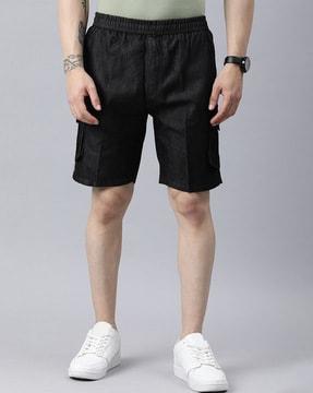 cargo shorts with elasticated waist