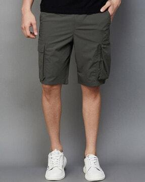 cargo shorts with elasticated waist