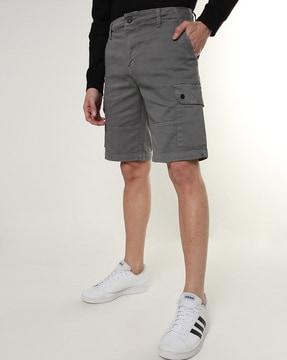 cargo shorts with elasticated waistband