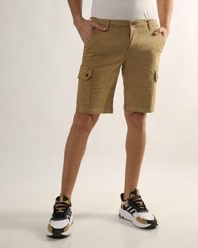 cargo shorts with elasticated waistband