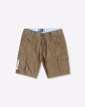 cargo shorts with flap pockets