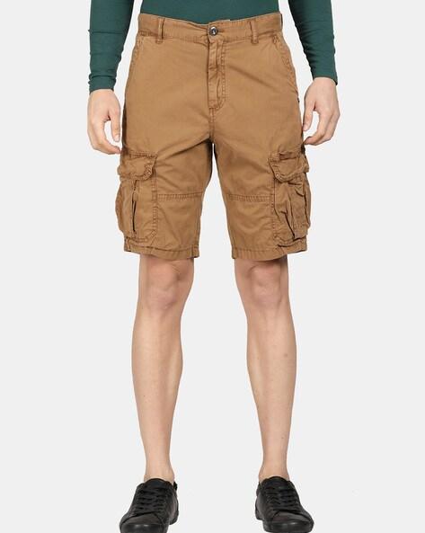 cargo shorts with flap pockets