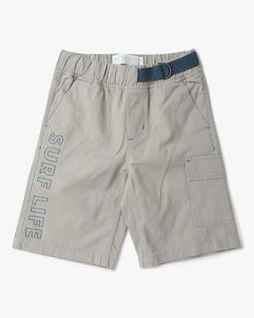 cargo shorts with placement print