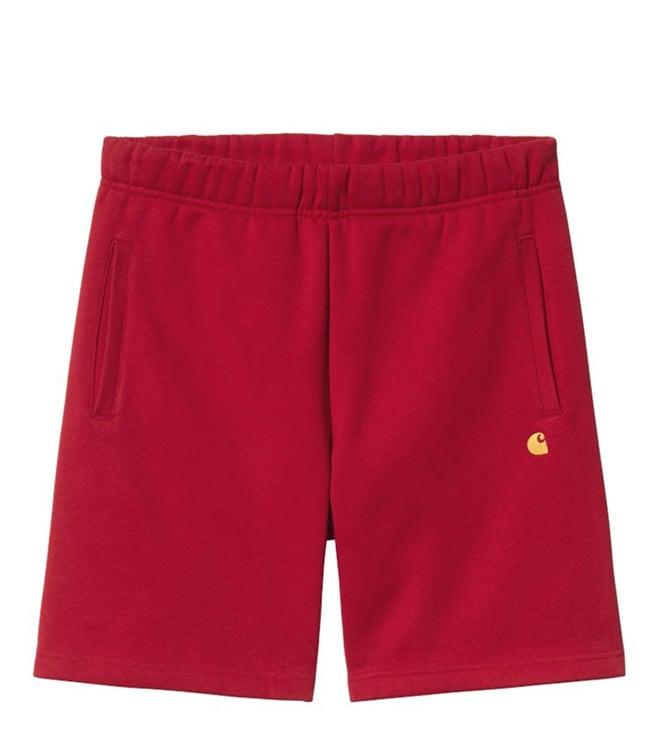 carhartt wip x capsul red chase sweat relaxed fit shorts