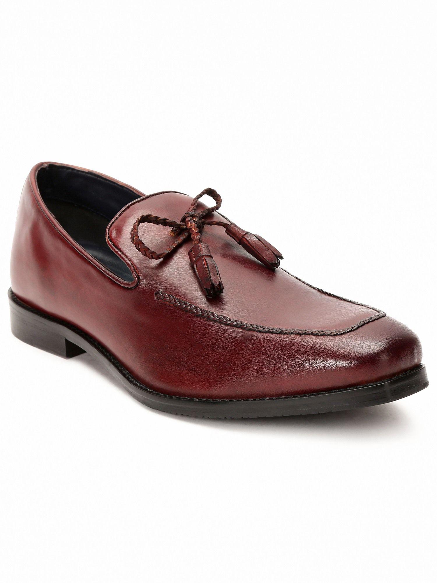 carl burgundy formal shoe