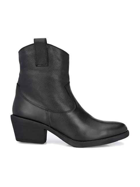 carlo romano women's black cowboy boots