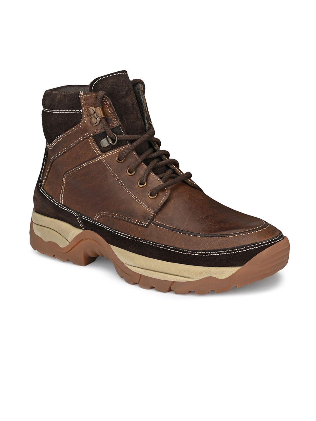 carlo romano men brown suede flat boots