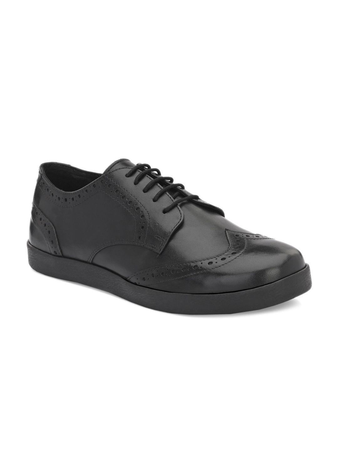 carlo romano men perforated leather lightweight brogues