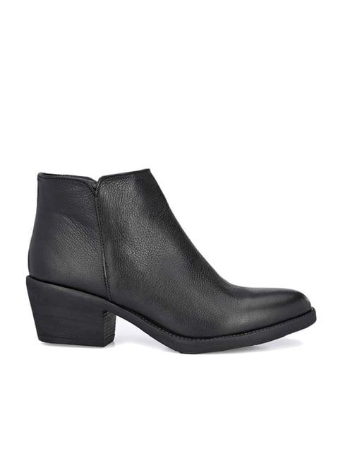 carlo romano women's black casual booties