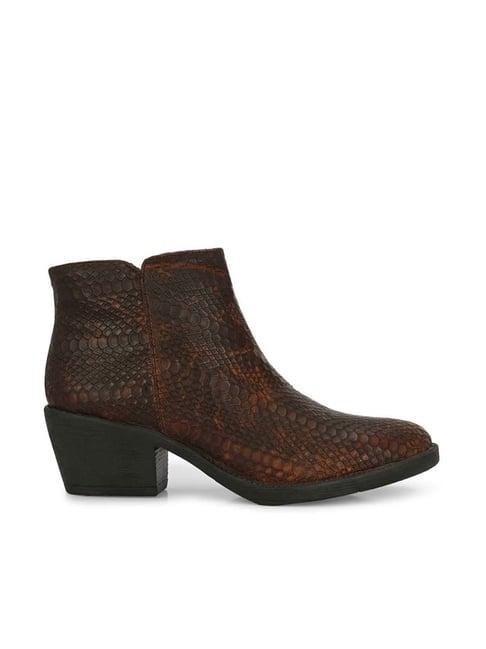carlo romano women's dark brown casual boots