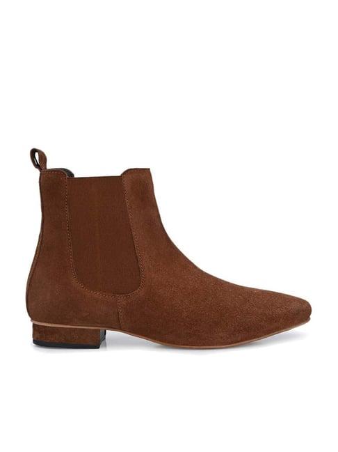 carlo romano women's tan chelsea boots