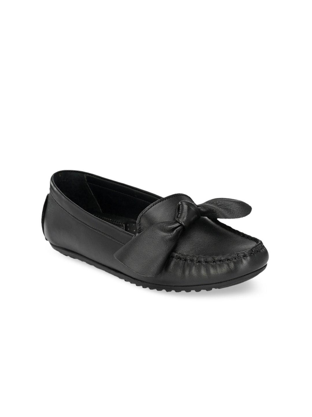 carlo romano women black leather loafers