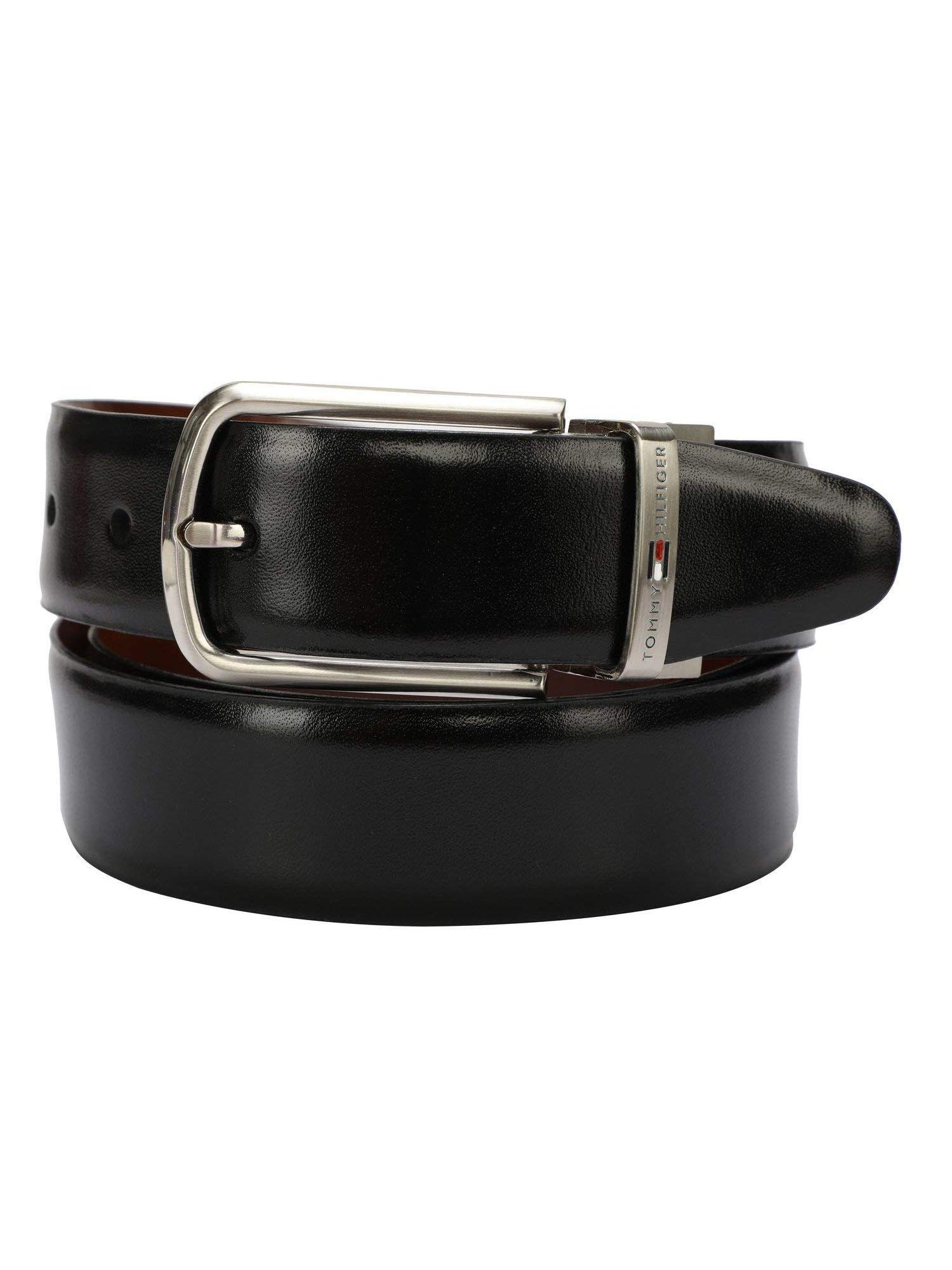carlson mens leather reversible belt small size black + tan (8903496097337)
