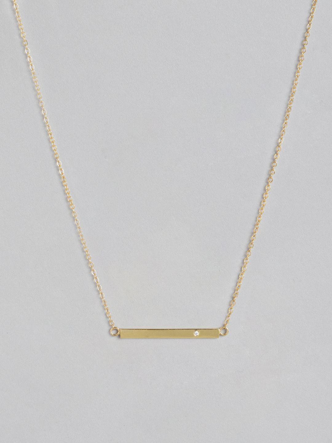 carlton london 18k gold-plated necklace