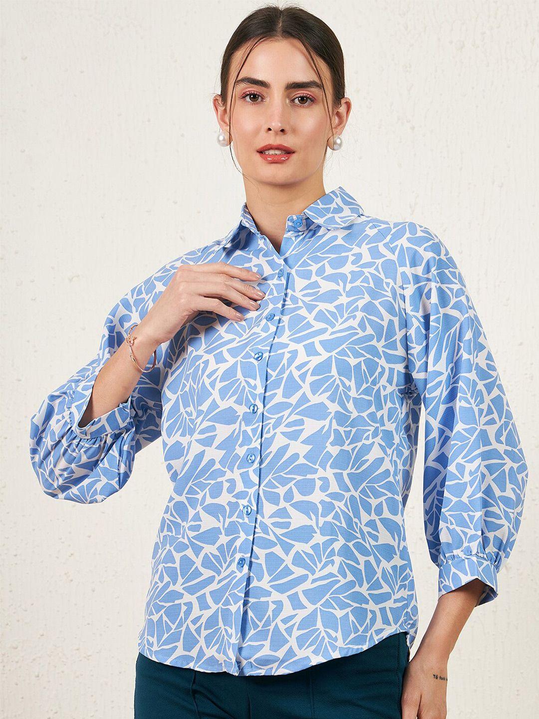 carlton london abstract printed casual shirt