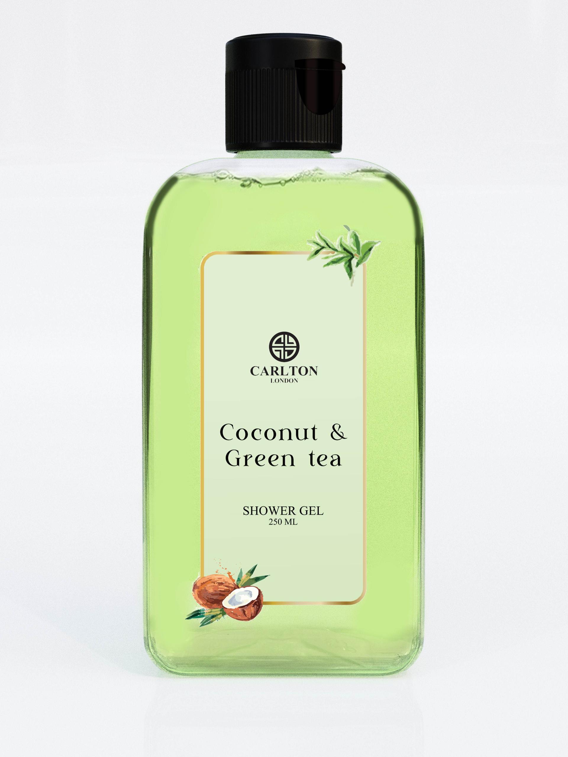carlton london coconut & green tea fragrance soft & fresh shower gel - 250ml