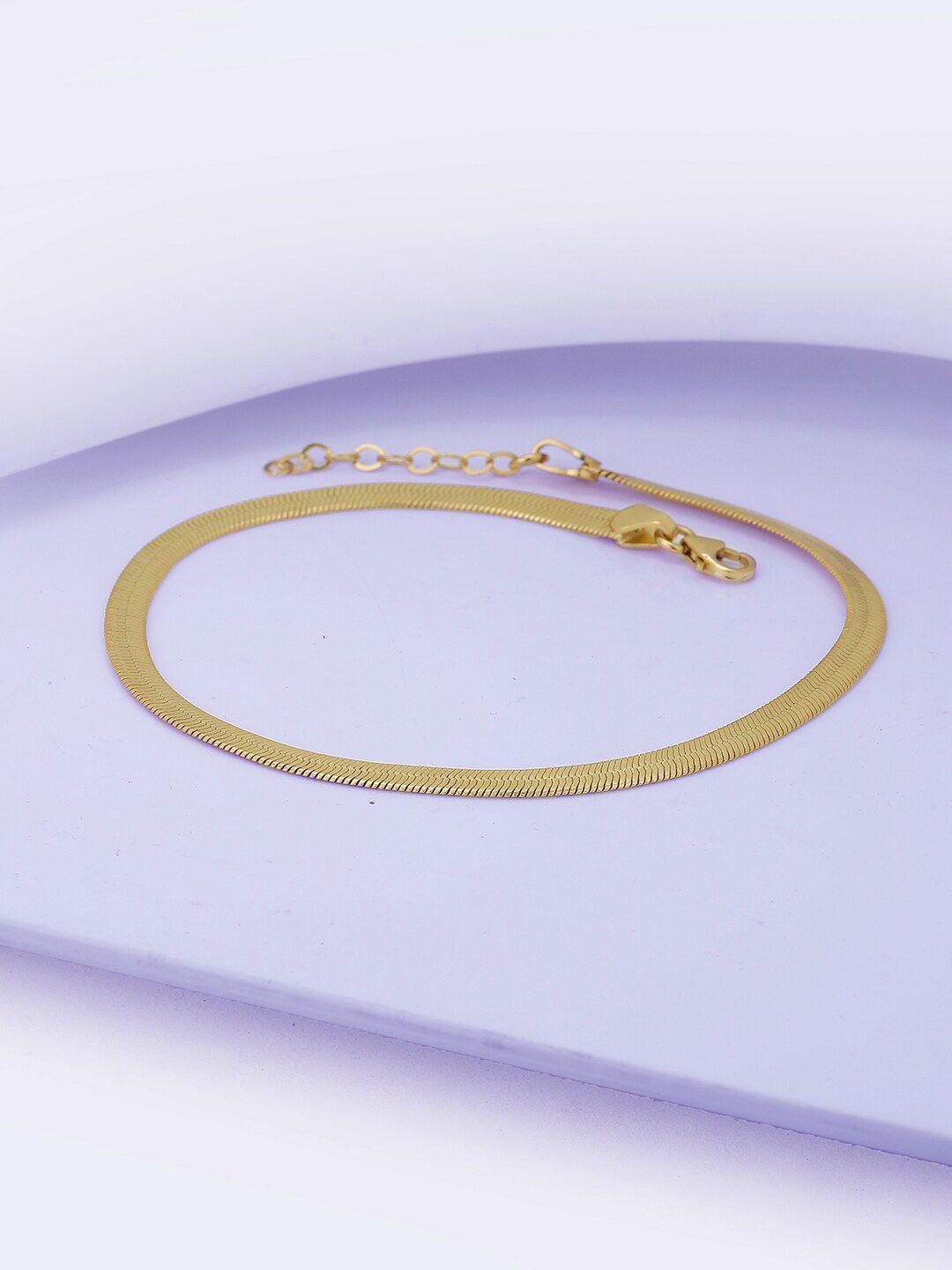carlton london gold-plated anklet