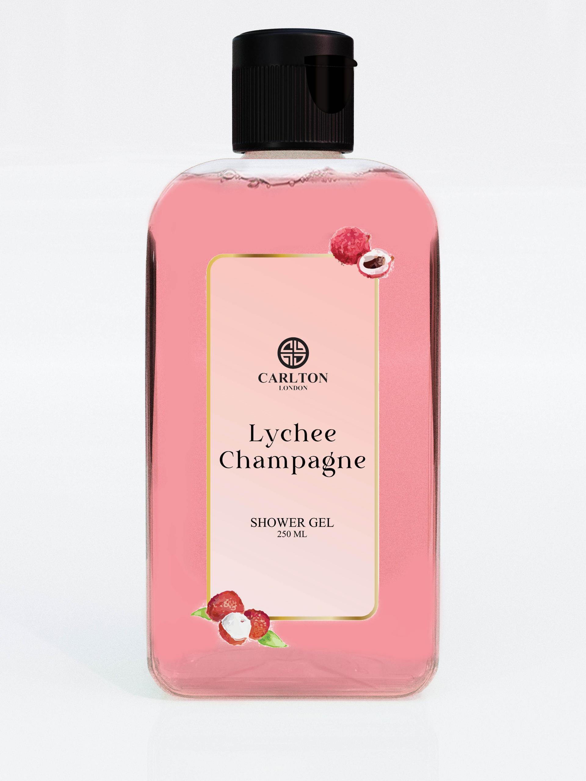 carlton london lychee champagne fragrance soft & fresh shower gel - 250ml