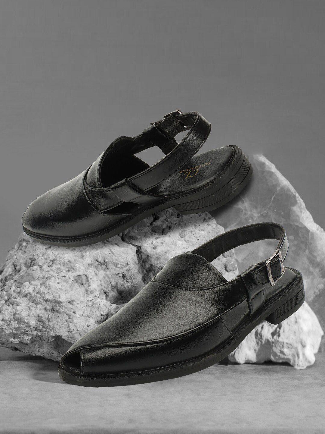 carlton london men textured comfort sandals
