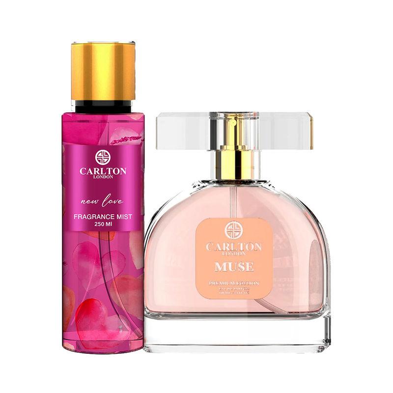 carlton london perfume muse perfume + new love body mist combo for women