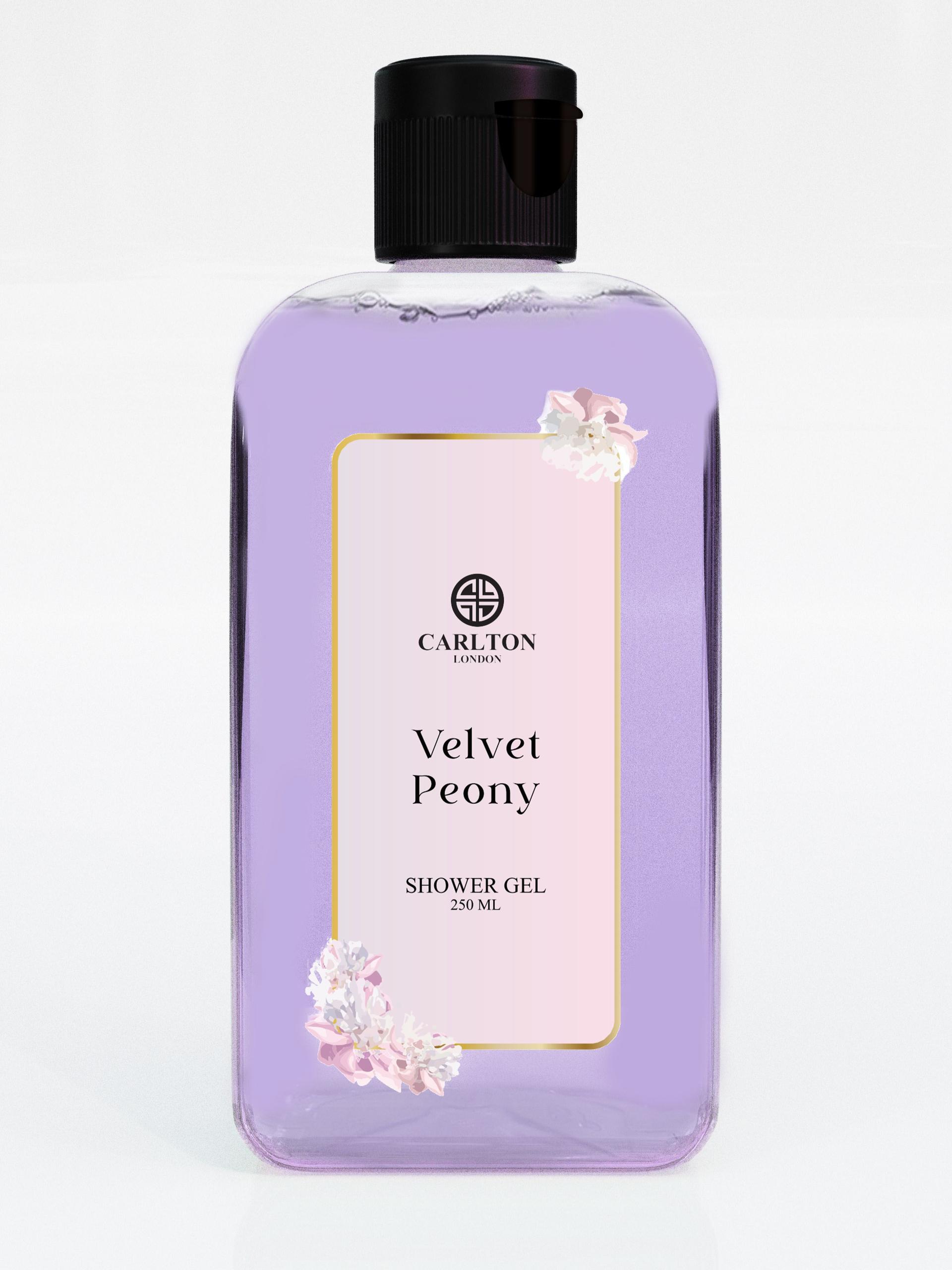 carlton london velvet peony fragrance soft & fresh shower gel - 250ml