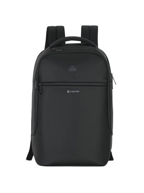 carlton black small laptop backpack