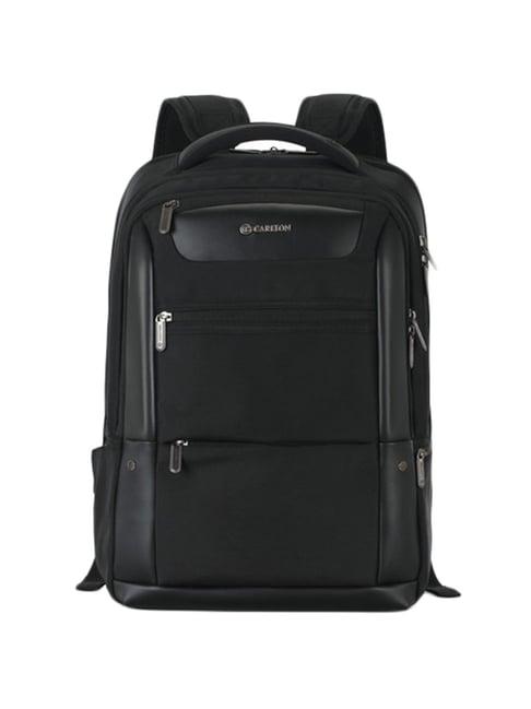 carlton black small laptop backpack