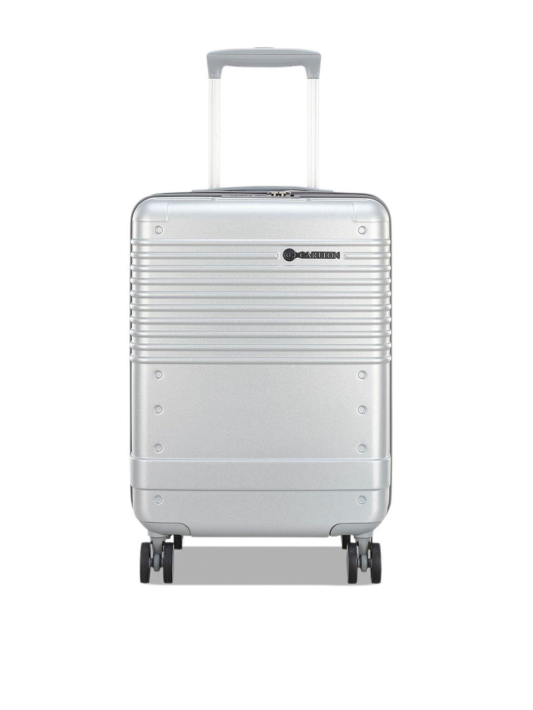 carlton hard-sided 360-degree rotation cabin trolley suitcase