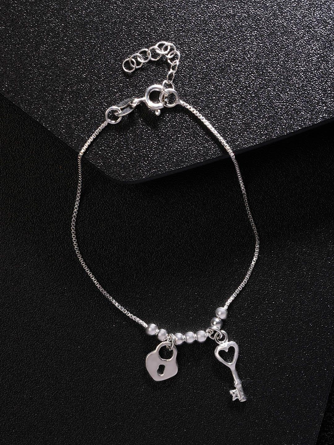 carlton london 925 sterling silver charm bracelet