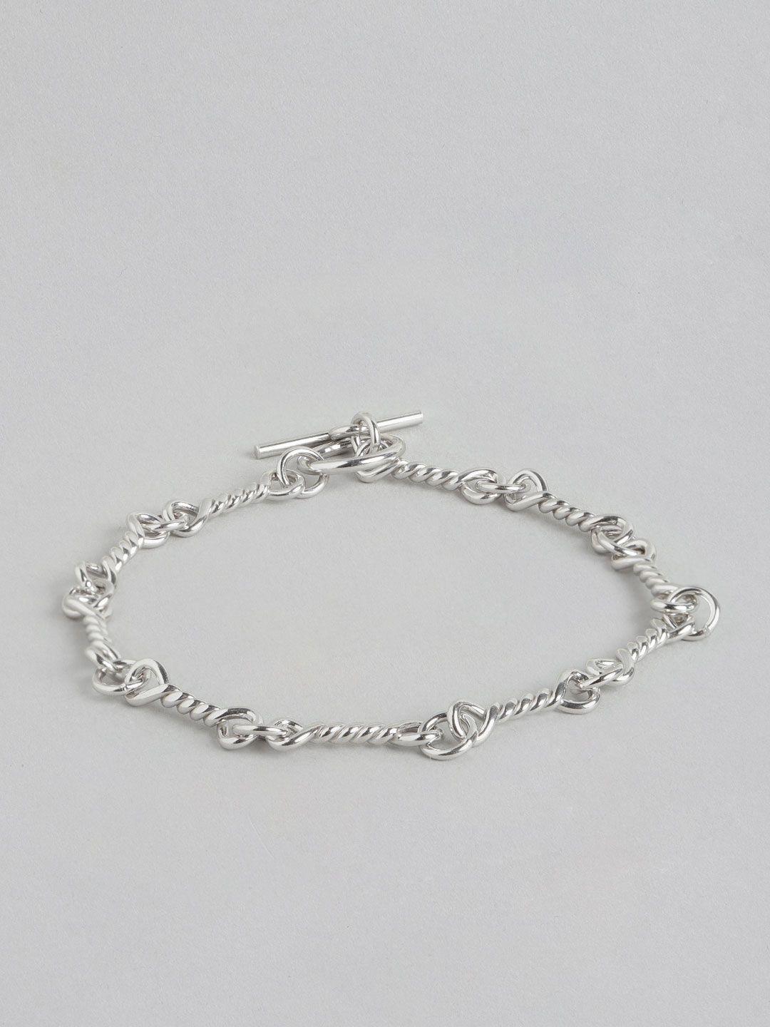 carlton london 925 sterling silver rhodium plated bracelet for women