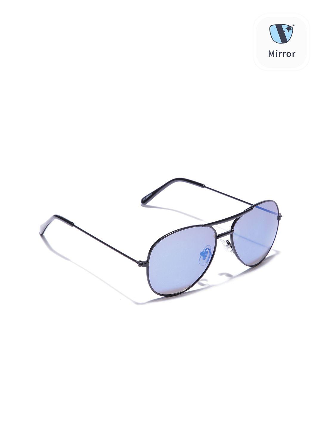 carlton london boys blue lens & black aviator sunglasses with uv protected lens clsb242
