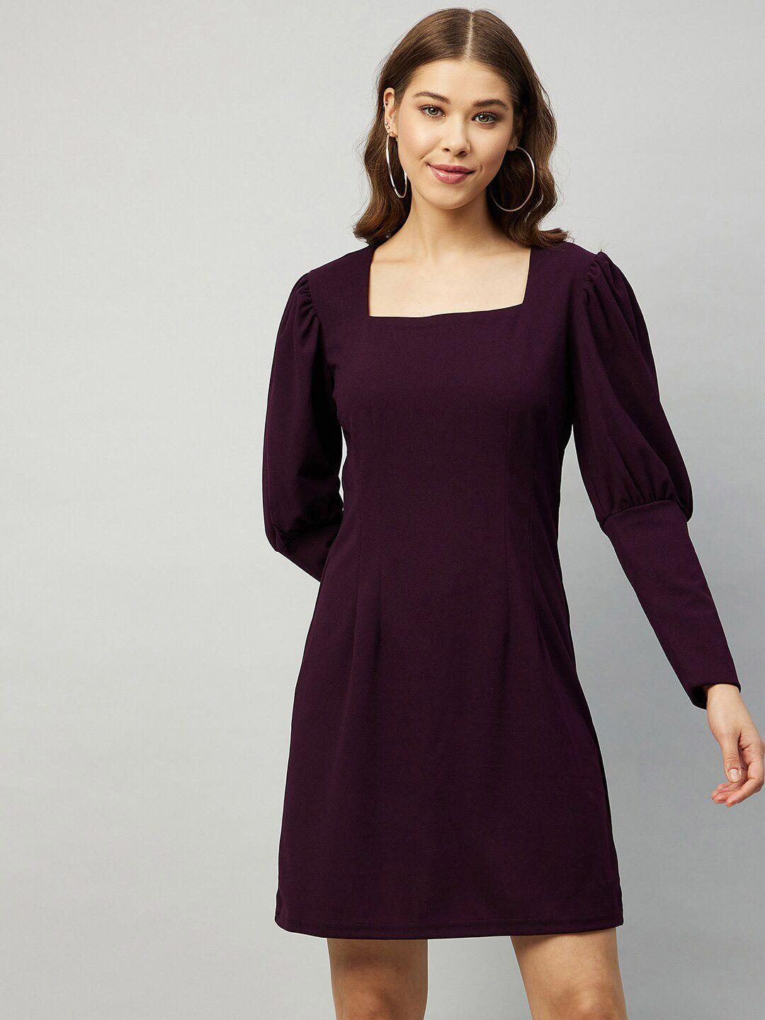 carlton london burgundy sheath dress