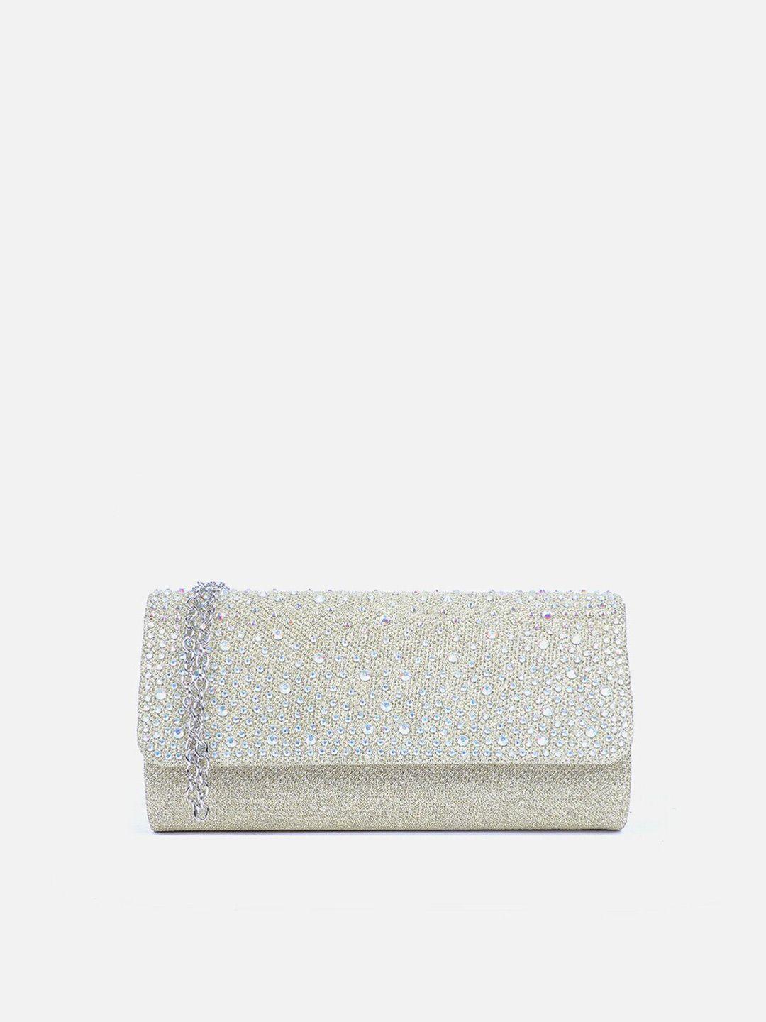 carlton london embellished shoulder strap purse clutch