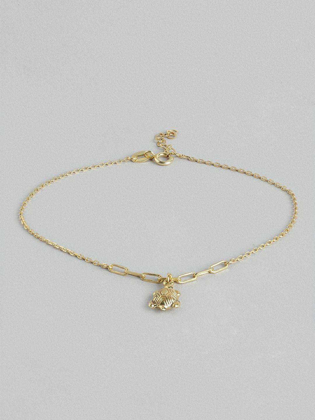 carlton london gold-plated anklet