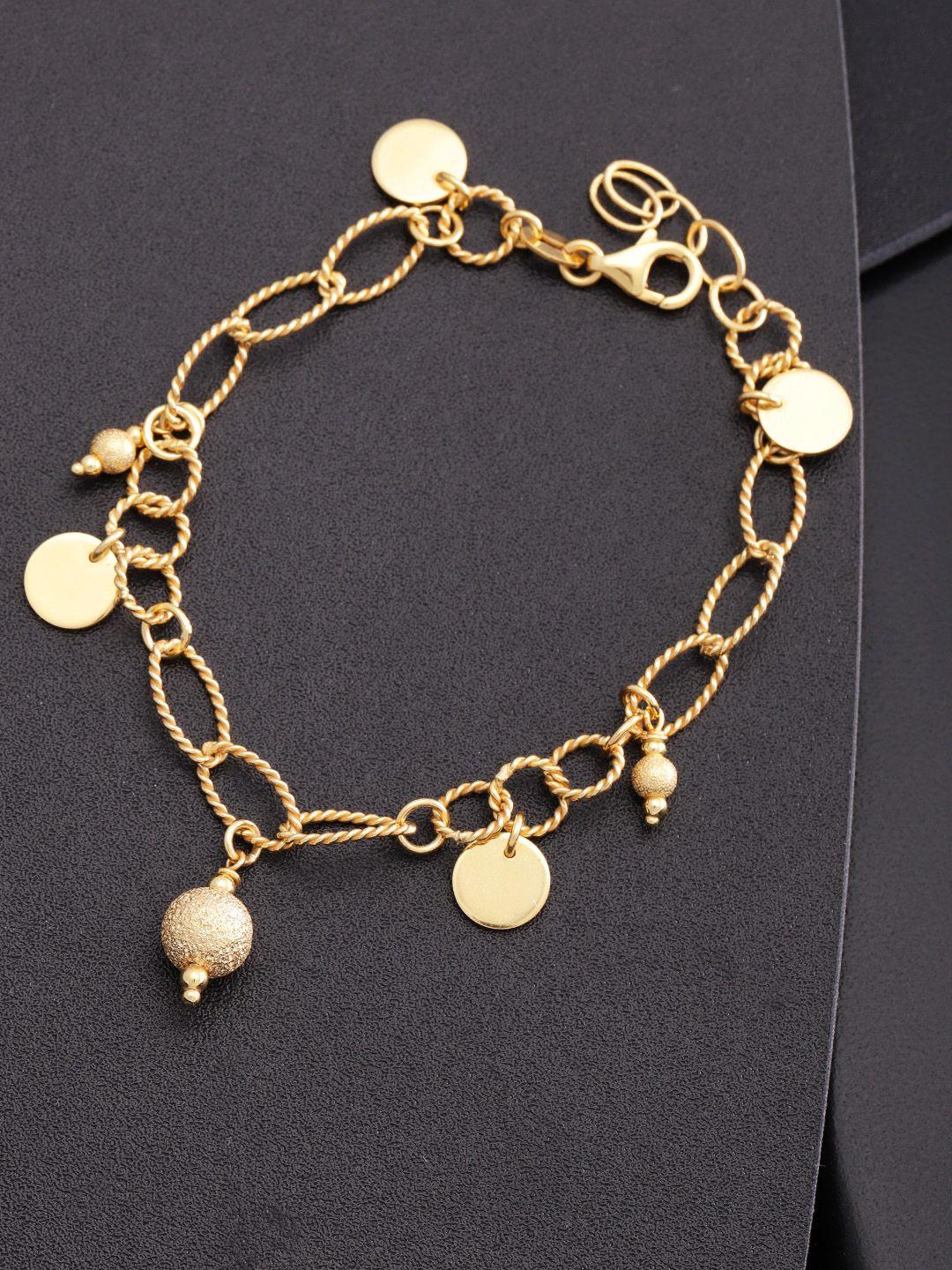 carlton london gold-plated charm bracelet
