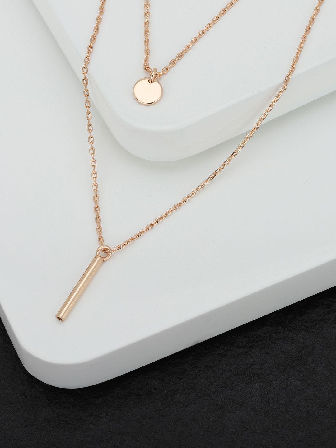 carlton london gold-plated layered necklace