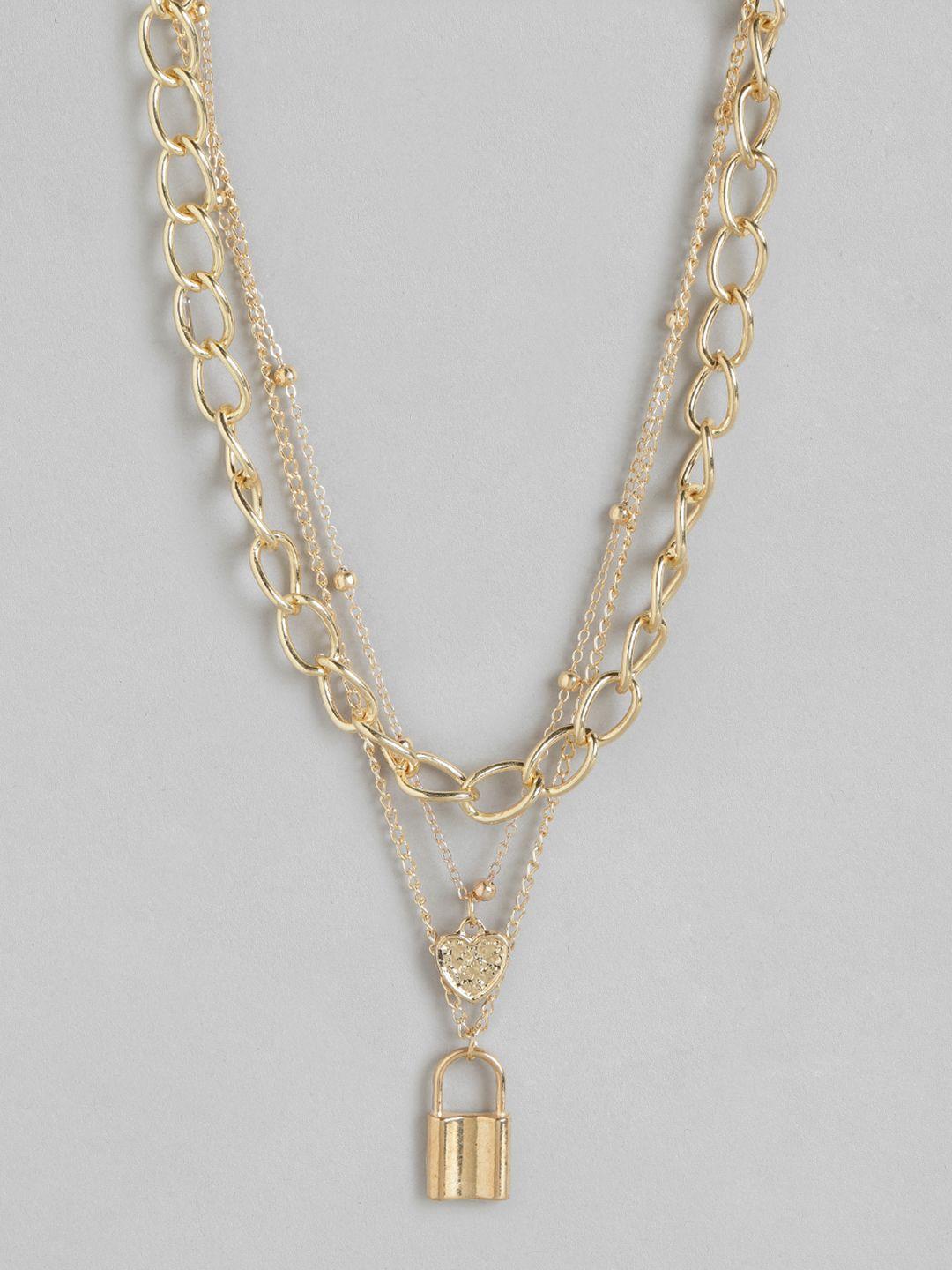 carlton london gold-plated layered necklace