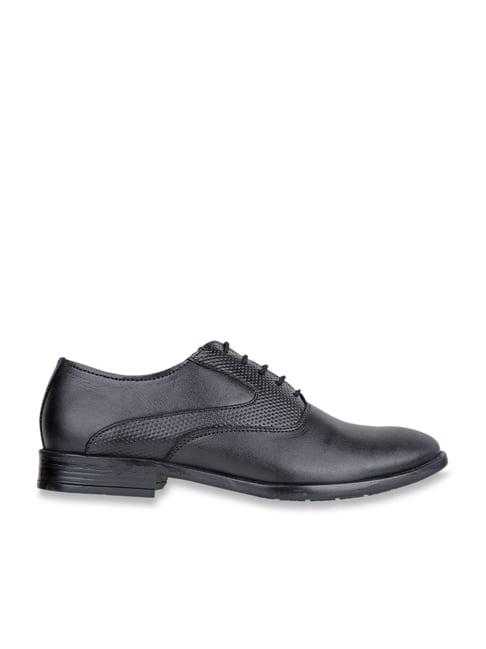 carlton london men's black oxford shoes