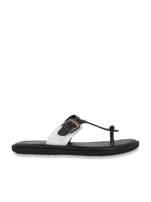 carlton london men's black t-strap sandals