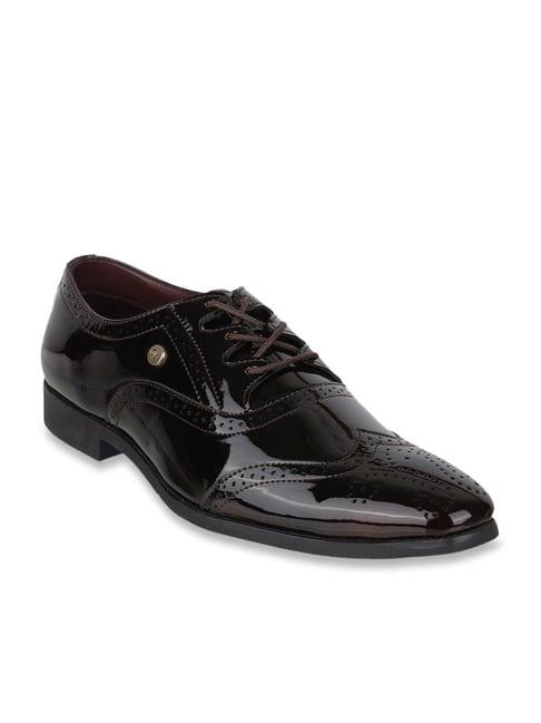 carlton london men's brown brogue shoes
