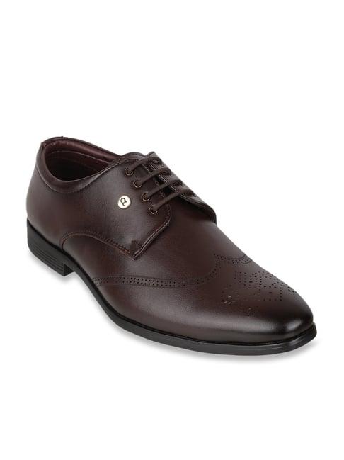 carlton london men's brown derby shoes