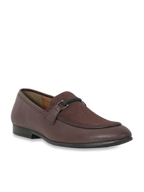 carlton london men's brown formal loafers
