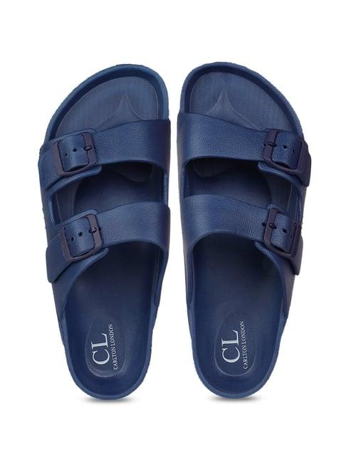 carlton london men's navy slides